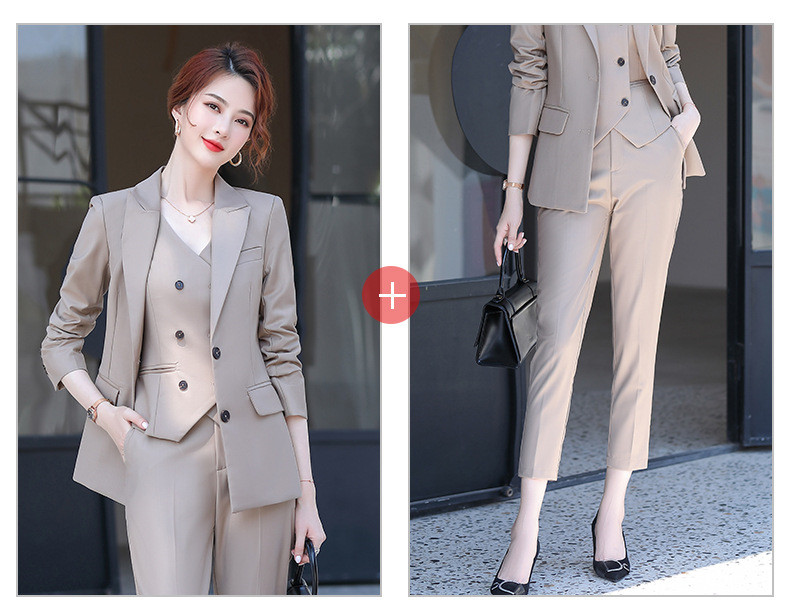 Three-piece Suit Of Professional Wear Temperament Jacket Annual Meeting