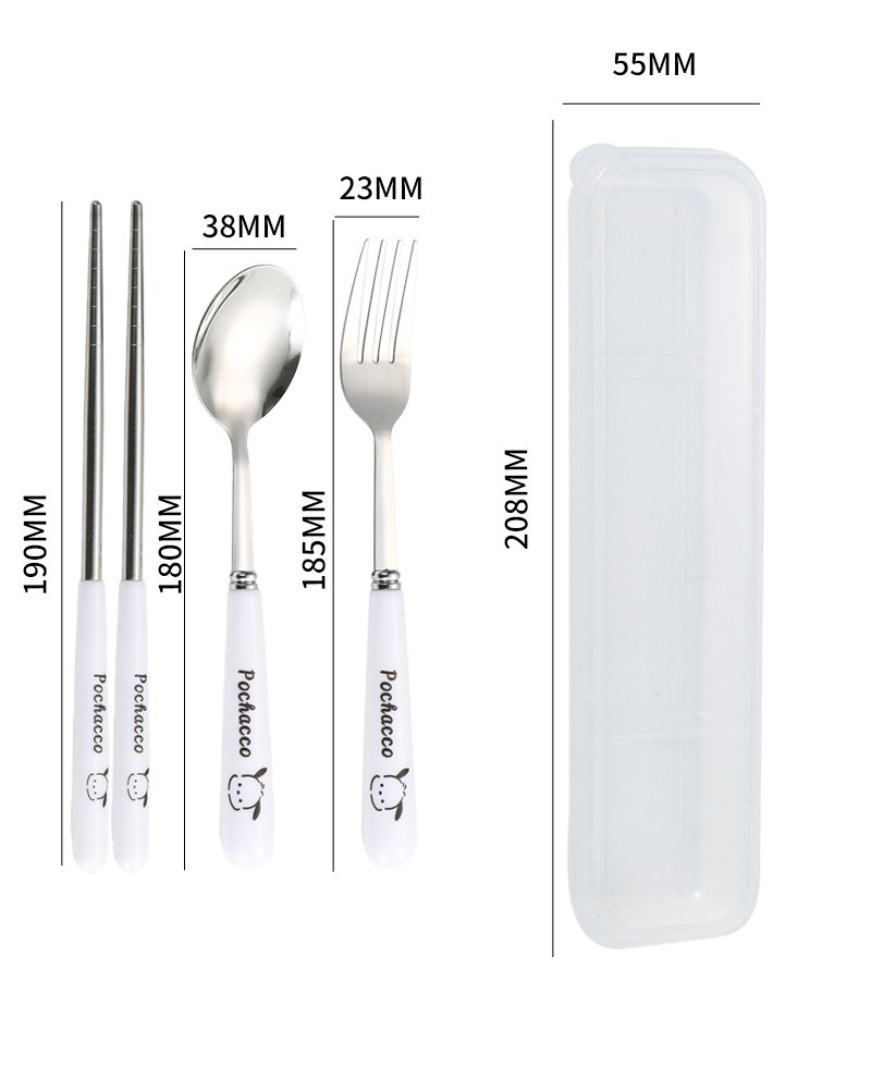 Title 3, Stainless Steel Tableware Spoon Chopsticks Sets