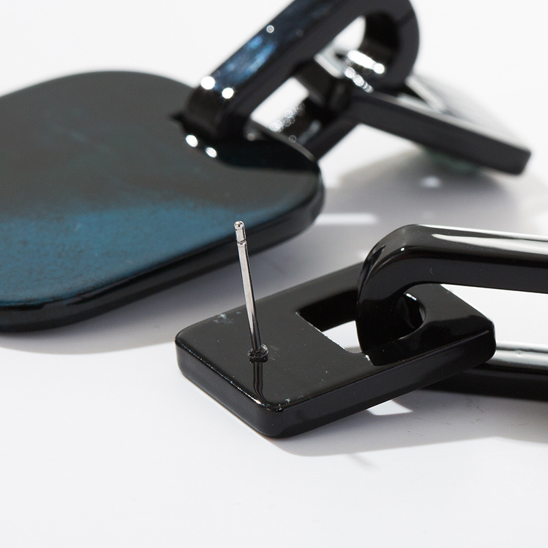 European And American New Retro Fashion Customizable Acetate Acrylic Earrings