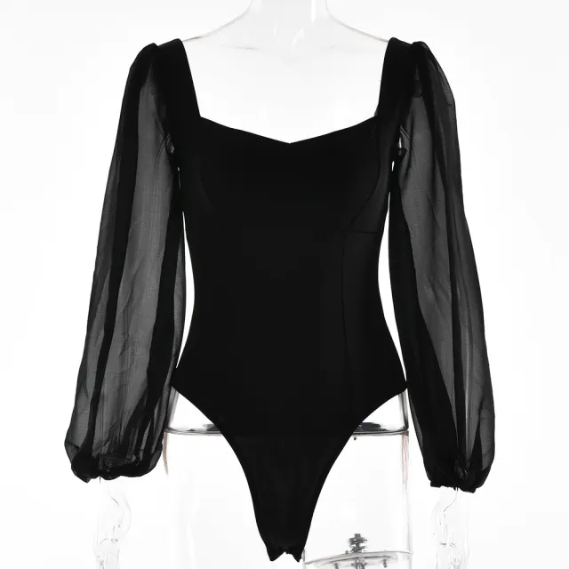 Underlay Fashion Long Sleeve One Piece Black - Shop at LoveMi