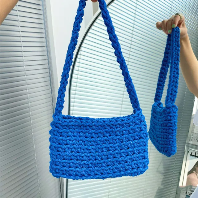 Women's Single Shoulder Armpit Bag Summer Simple Blue - Shop at LoveMi
