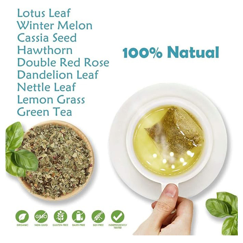 Leaf Lung Cleanse Tea Bags, Natural Herbal Detox Tea For Lung Support, Metabolism & Immune Boost
