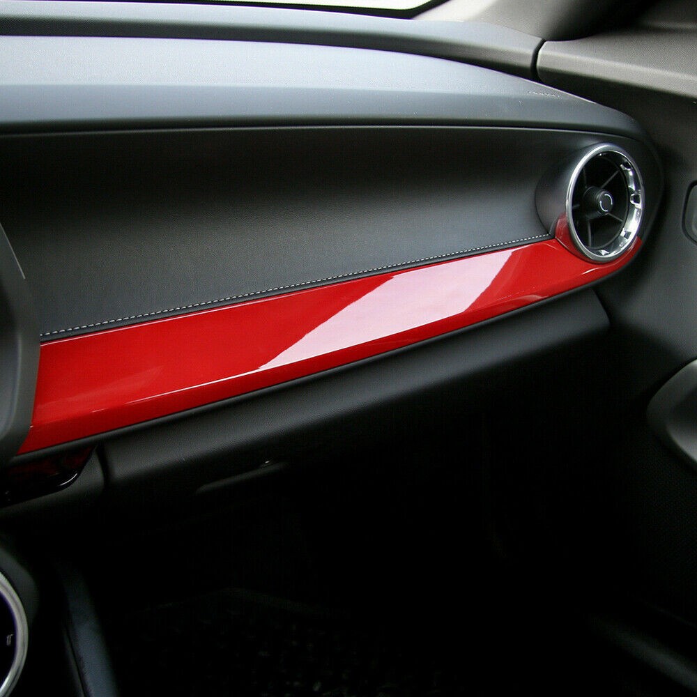 Red Co-Pilot Dashboard Panel Trim Cover – Sporty ABS Interior Accent Compatible with Camaro 2017-2019