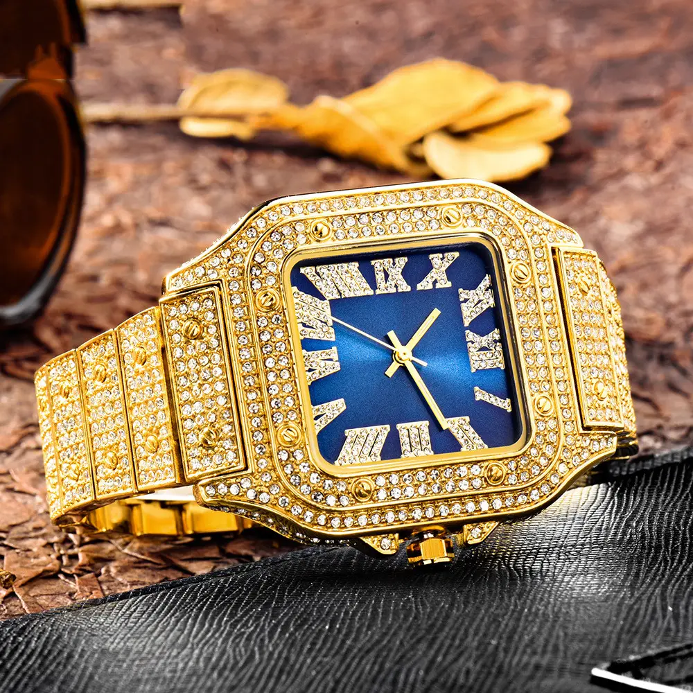 Fashion Hip Hop Diamond Full Square Men's