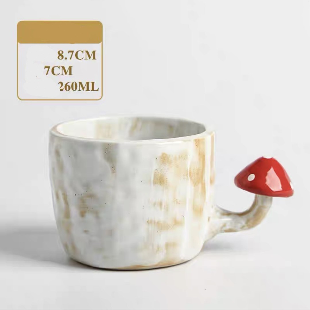 Mushroom Cup with red handle