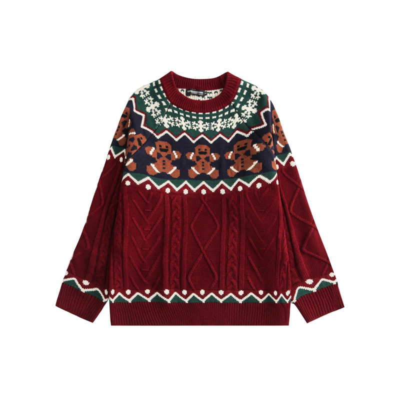 Knitwear Crew Neck Tops For Boys And Girls