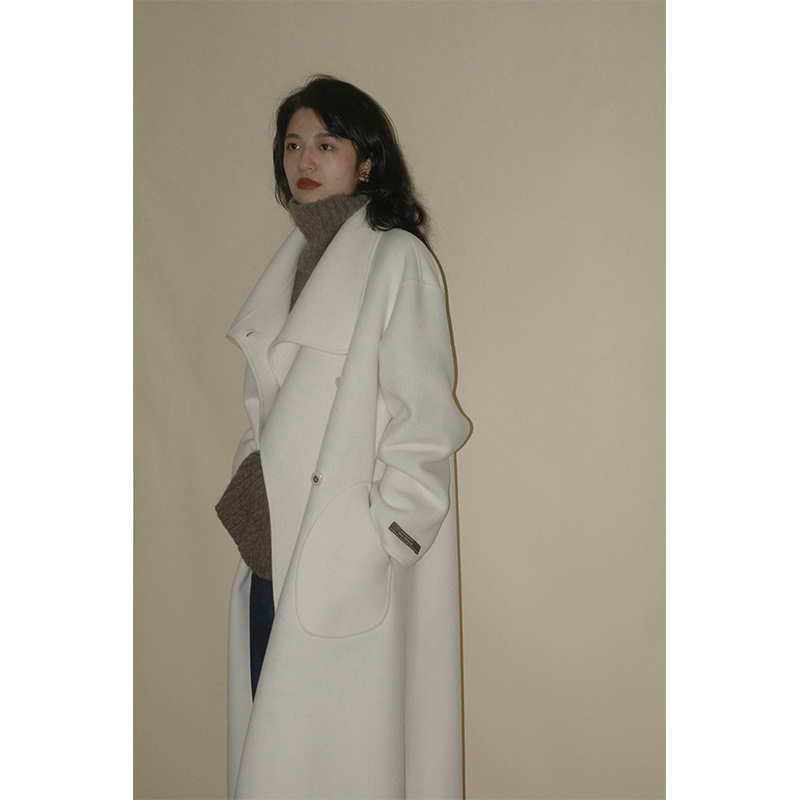 French Minority Retro Loose Cashmere Double-sided