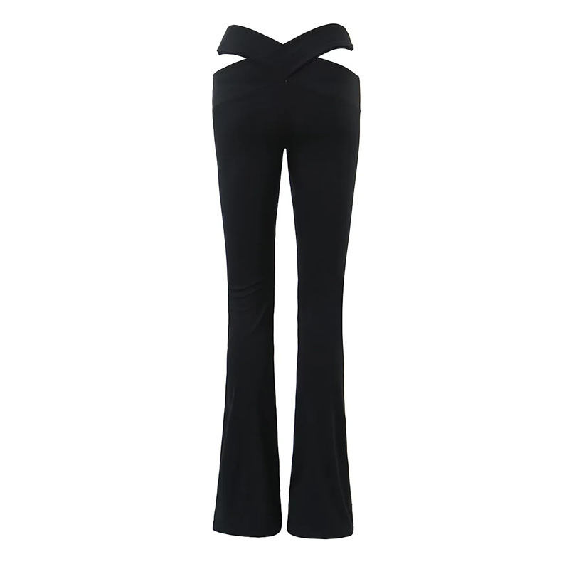 Title 6, Einfarbige Bootcut-Hose für Damen – Perfekter S...