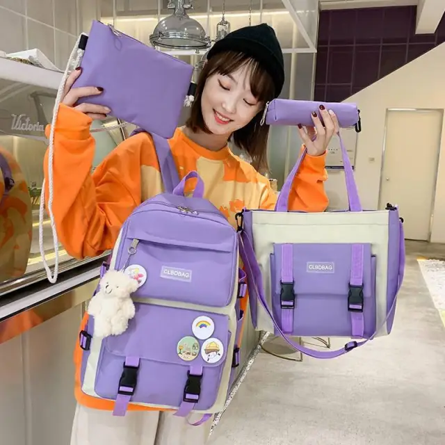 Little And Cute Girl's Backpack For Grades Three To Five And Six Purple - Shop at LoveMi