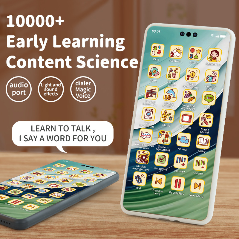 The Charging Children's Mobile Phone Toy Simulation Early Education Learning Machine Is Intelligent — view 3