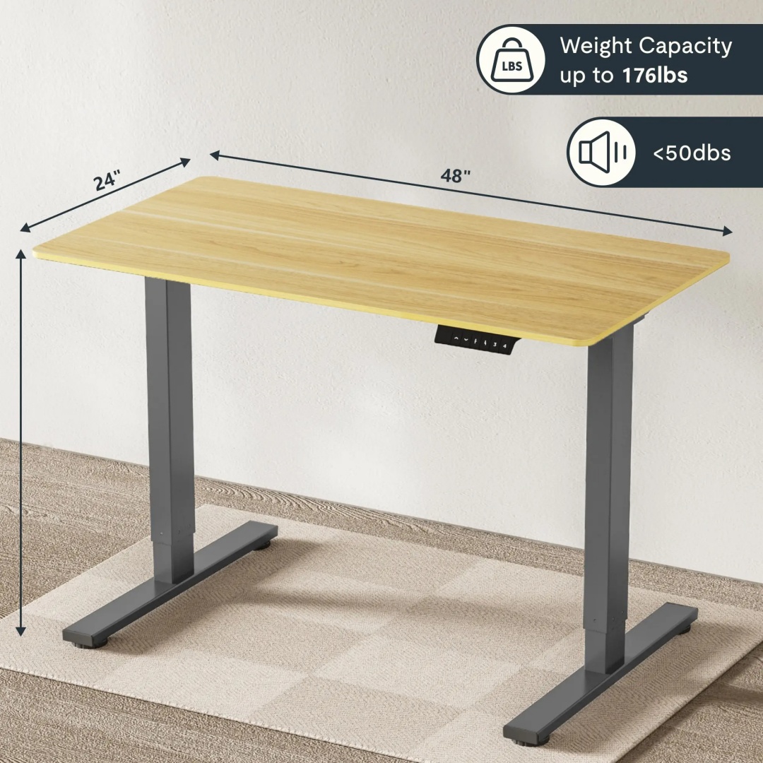 Electric Standing Desk Adjustable Height Desk Home Office — photo 8