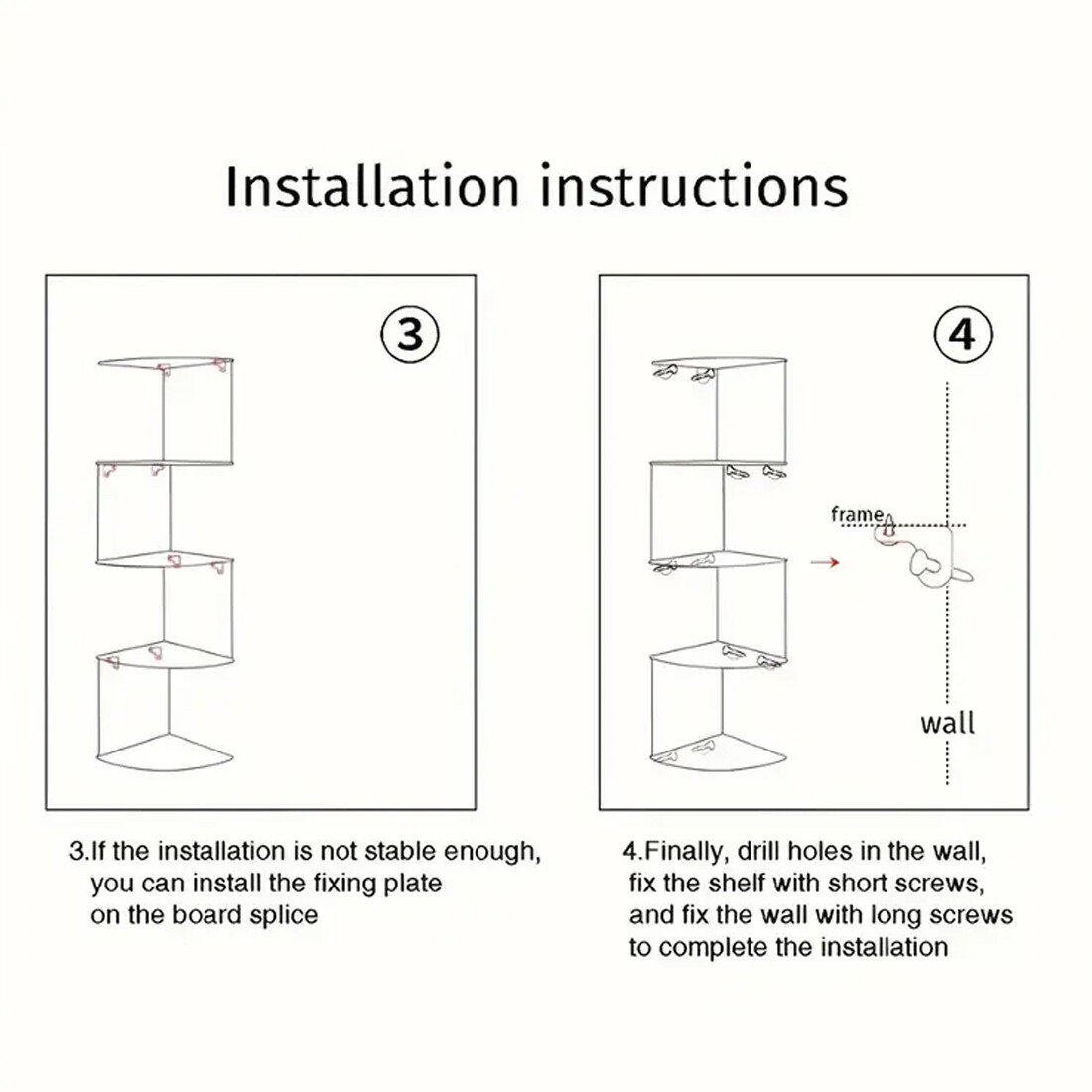 5 Tier Floating Corner Shelves Wooden Storage Display Shelf Units Wall Mount UK — image 10