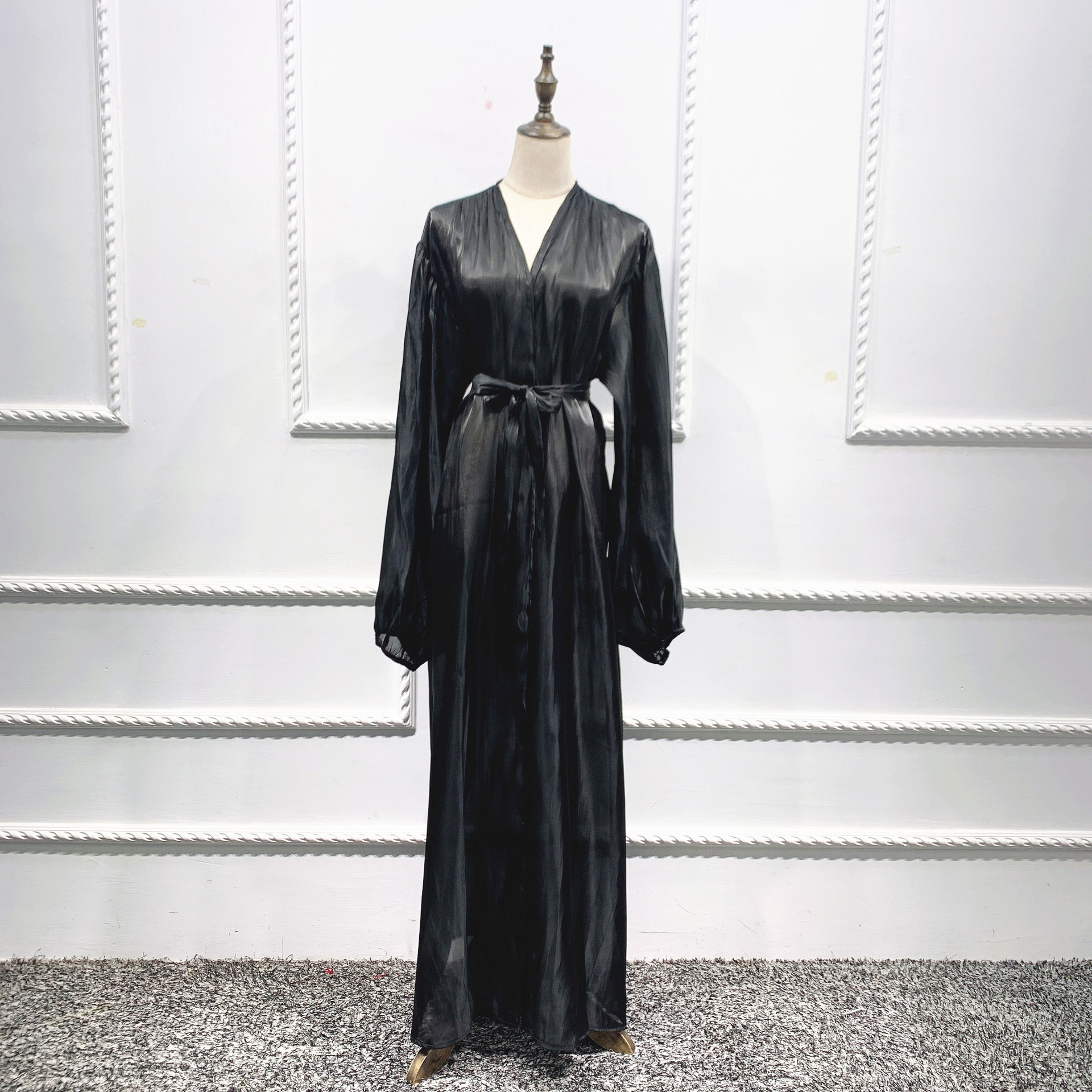 Puff-Sleeve Long Dress, picture 3 of 7