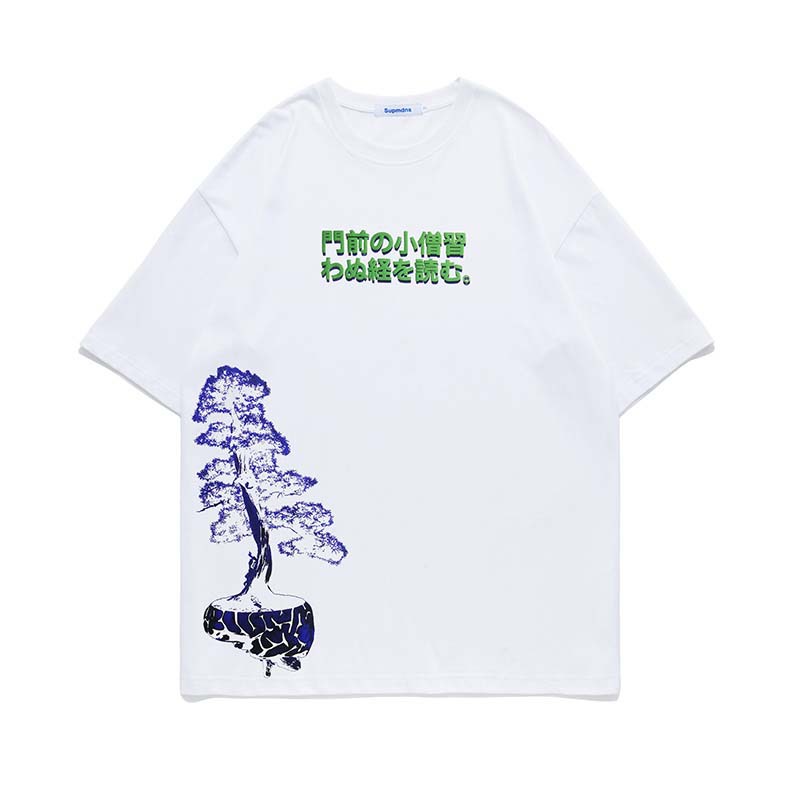 Japanese Summer New Creative Print Short Sleeves