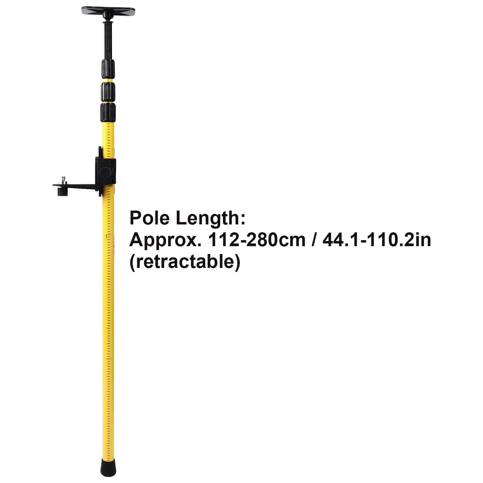 2.8 Meter Laser Leveling Telescoping Pole Adjustable Mounting Pole For Rotary And Line Lasers - Image 4