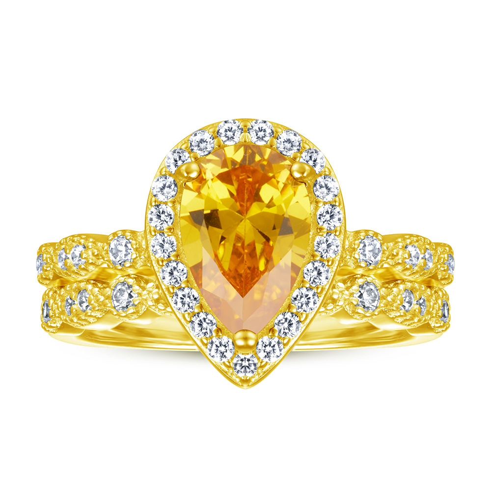 Ring Set Ladies 925 Sterling Silver Combination Ring