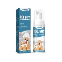 Pet Dry Wash Dry Cleaning Foam Body Wash For Cat And Dog Bath - 60Ml - View 1