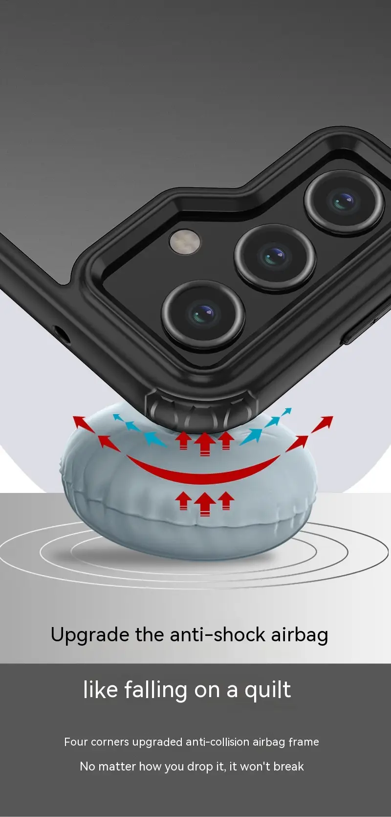 Silicone Soft Edging Skin Feeling Frosted Phone Case Airbag Drop-resistant Protective Cover