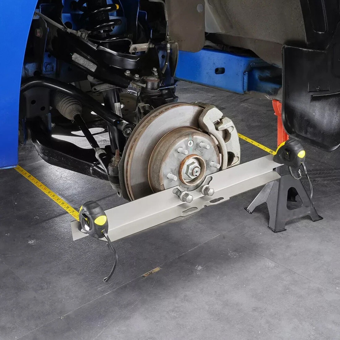 2X Wheel Alignment Tool Toe Plates Accurate Measurements With 2 Tape Measures UK 2