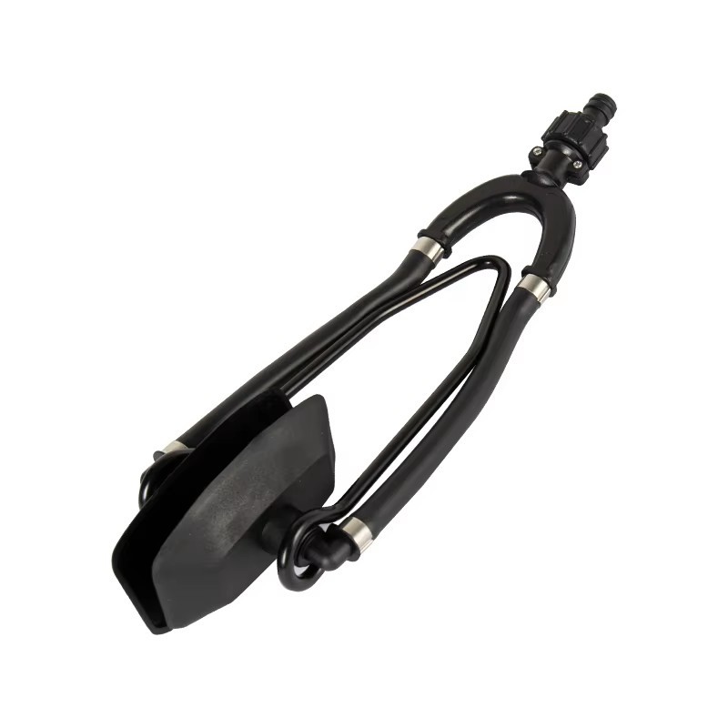 Dual feed outboard flusher for marine boat motor flushes