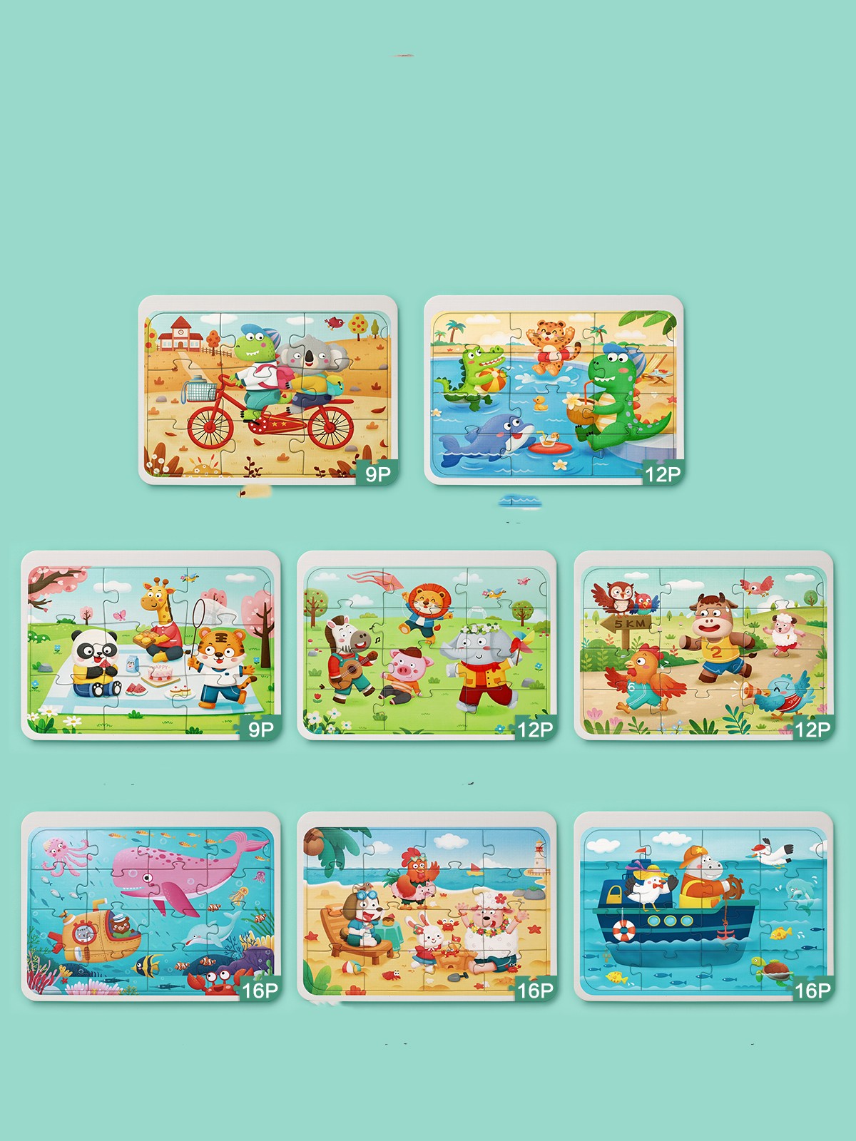 Animal World 8pcs