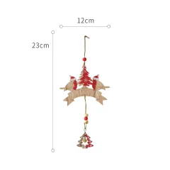 Creative Wooden Christmas Small Pendant Reindeer Boots - Little Bird Christmas Tree - View 1
