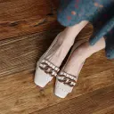 Women's Handmade Genuine Sheepskin Fringe Block Heel Pumps, Square-Toe Chain Loafer Style Shoes view 6