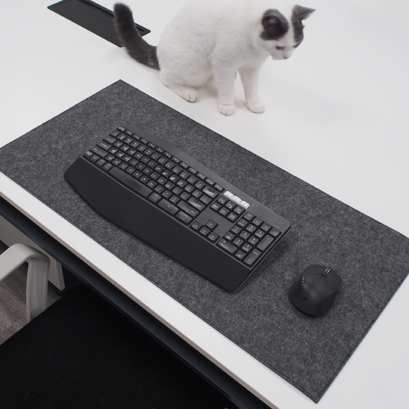 Minimalistic Non-Slip Protector Felt Desk Pad Extended Mouse Keyboard Laptop Gaming PC Accessories C — foto 5