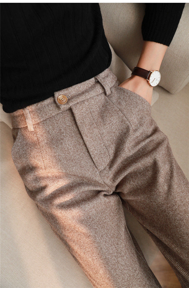 High Waist And Thin Harlan Feet Radish Casual Suit Pants