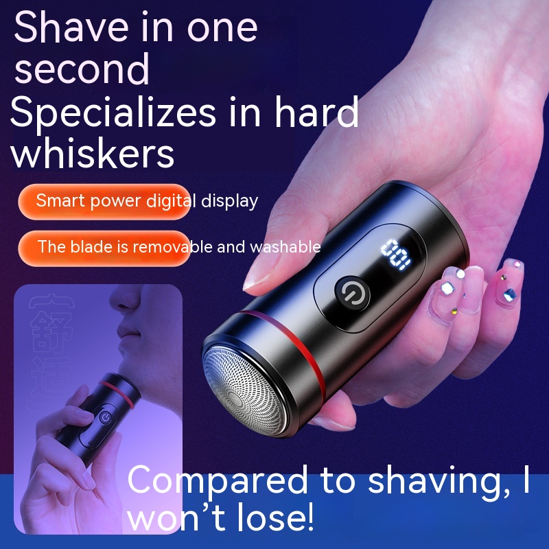 Title 1, Compact Portable Removable Washing Electric Shaver