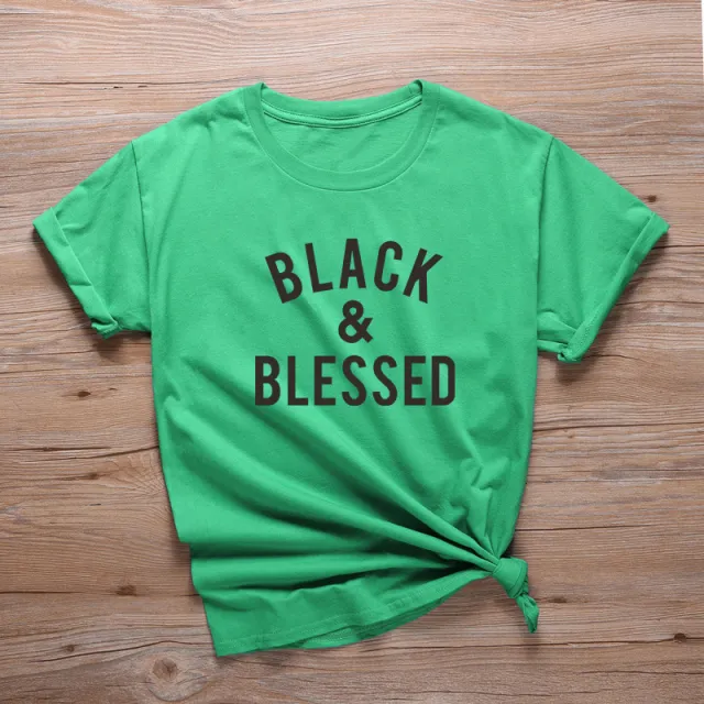 New Black Blessing Short sleeved Top T shirt Green - Shop at LoveMi