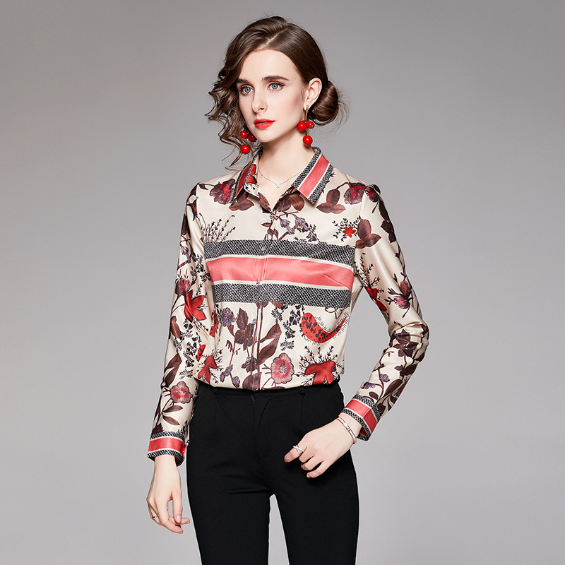 European And American Fashion Positioning Print Shirt