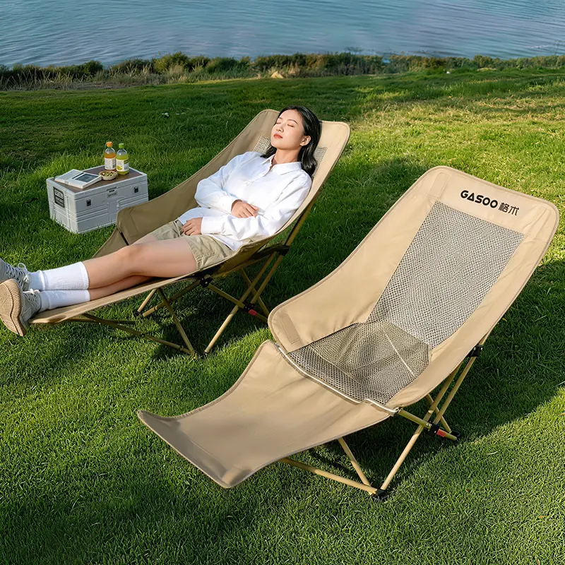 Adjustable 4-Position Reclining Camping Chair