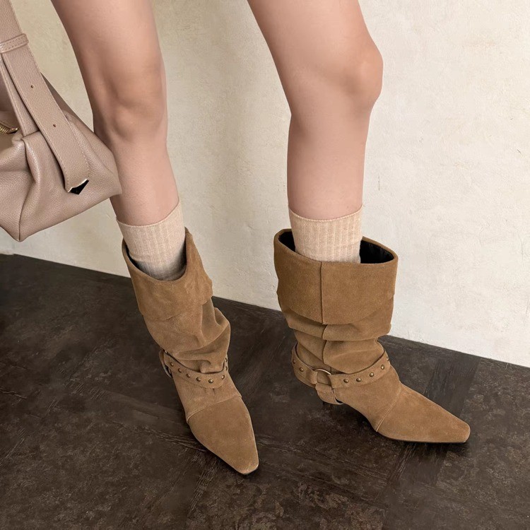 Pointed Toe Slouch Boots, picture 3 of 5