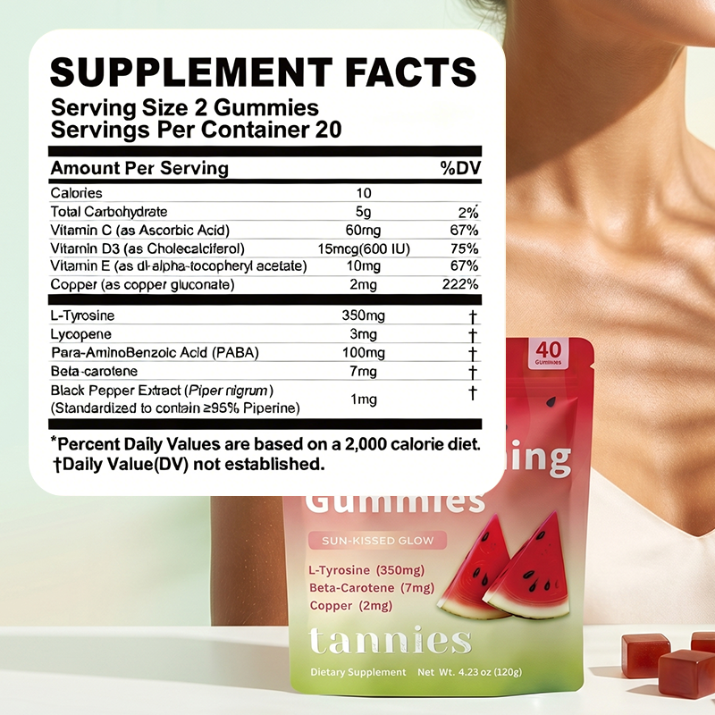 Daily Tanning Gummies-Watermelon Flavor — image 10