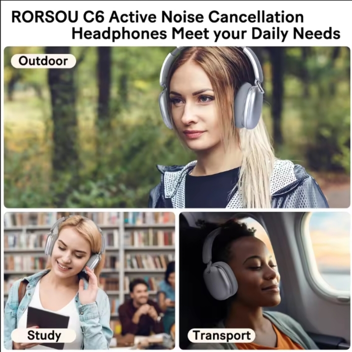 Wireless Bluetooth Over Ear Headphones With Built In Mic thumbnail 2