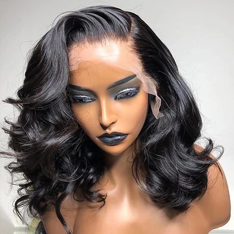 European And American Ladies Wig Black Lace Partial — foto 4