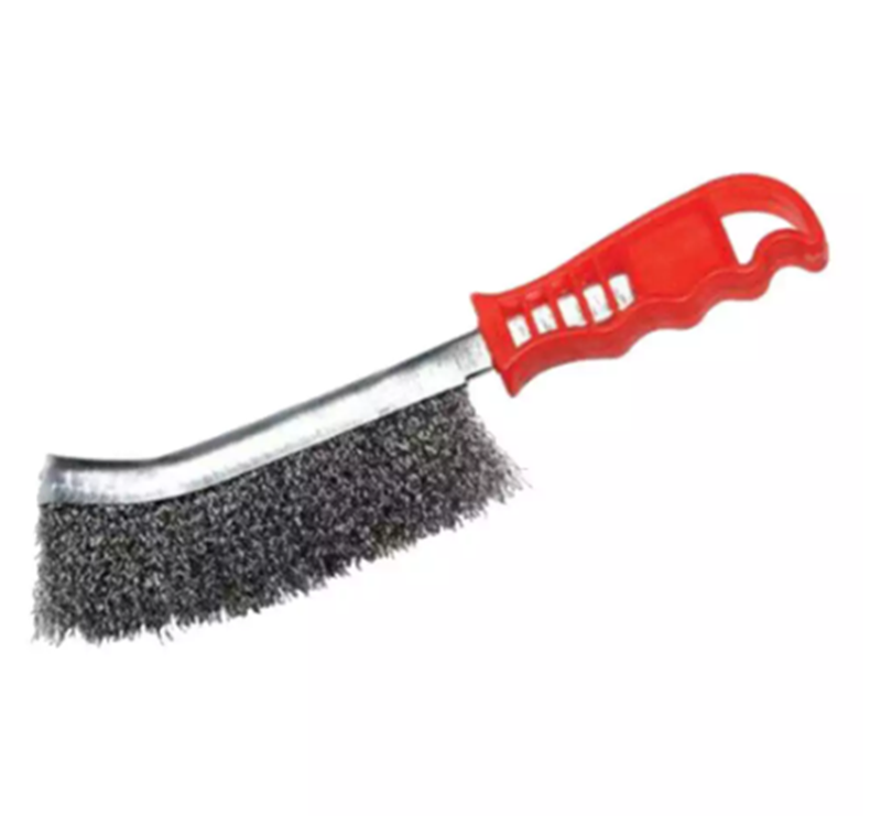 Title 1, Stainless steel knife brush with plastic handle