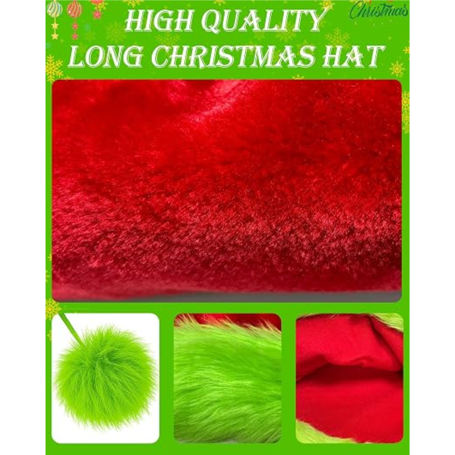 Kids Green Monster Furry Gloves, Costume Gloves For Boys & Girls 4