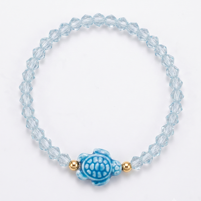 Tortoise Beaded Stretch Bracelet Set