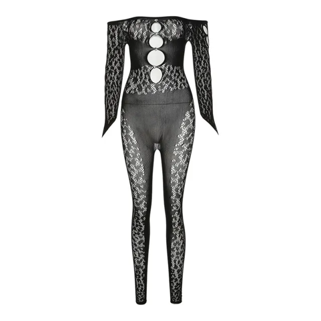 Autumn Women's High Waist Pants Short Bodysuit Black - Shop at LoveMi