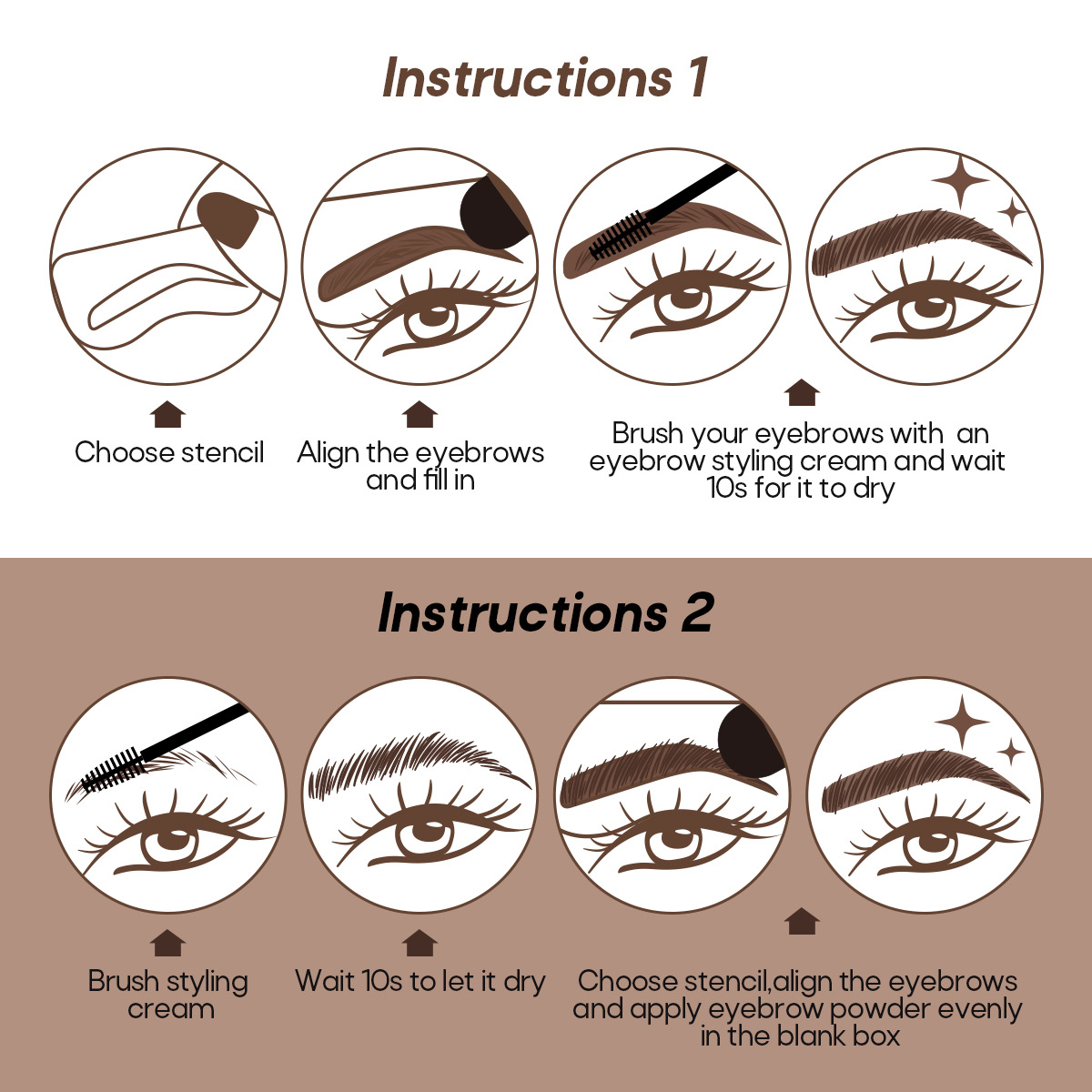 Eyebrow Styling Cream Wax Eyebrow Print Eyebrow Sticker Eyebrow Brush Set