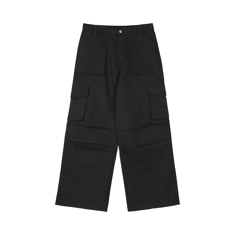 Men's Loose Casual Pants With Small Crowd Pleated Design