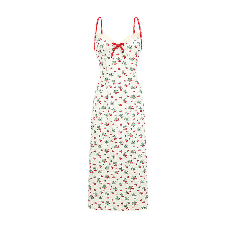 Satin Slip Dress And Cardigan Set