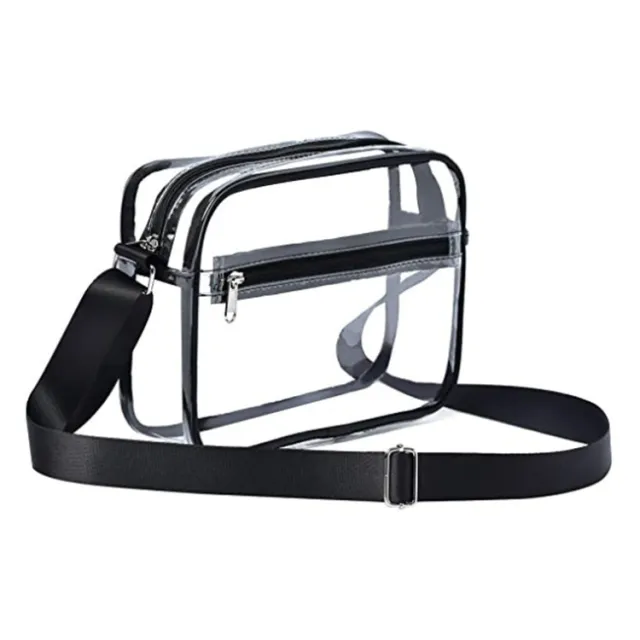 Transparent Crossbody Messenger Bag For Portable Travel Transparent - Shop at LoveMi