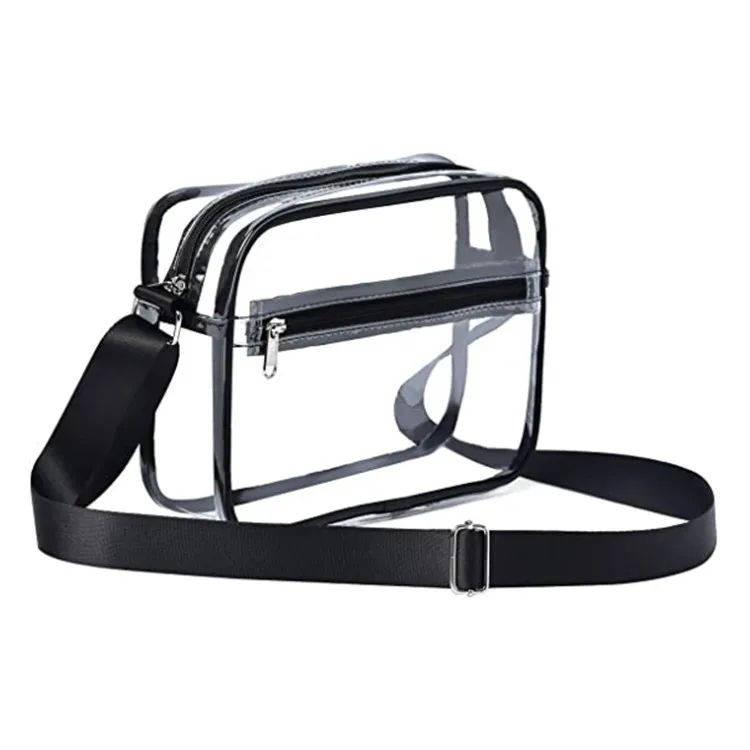Transparent Crossbody Messenger Bag For Portable Travel - Transparent