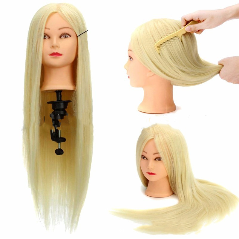 Practice Up-do Braided Hair Makeup Trim Mannequin Head