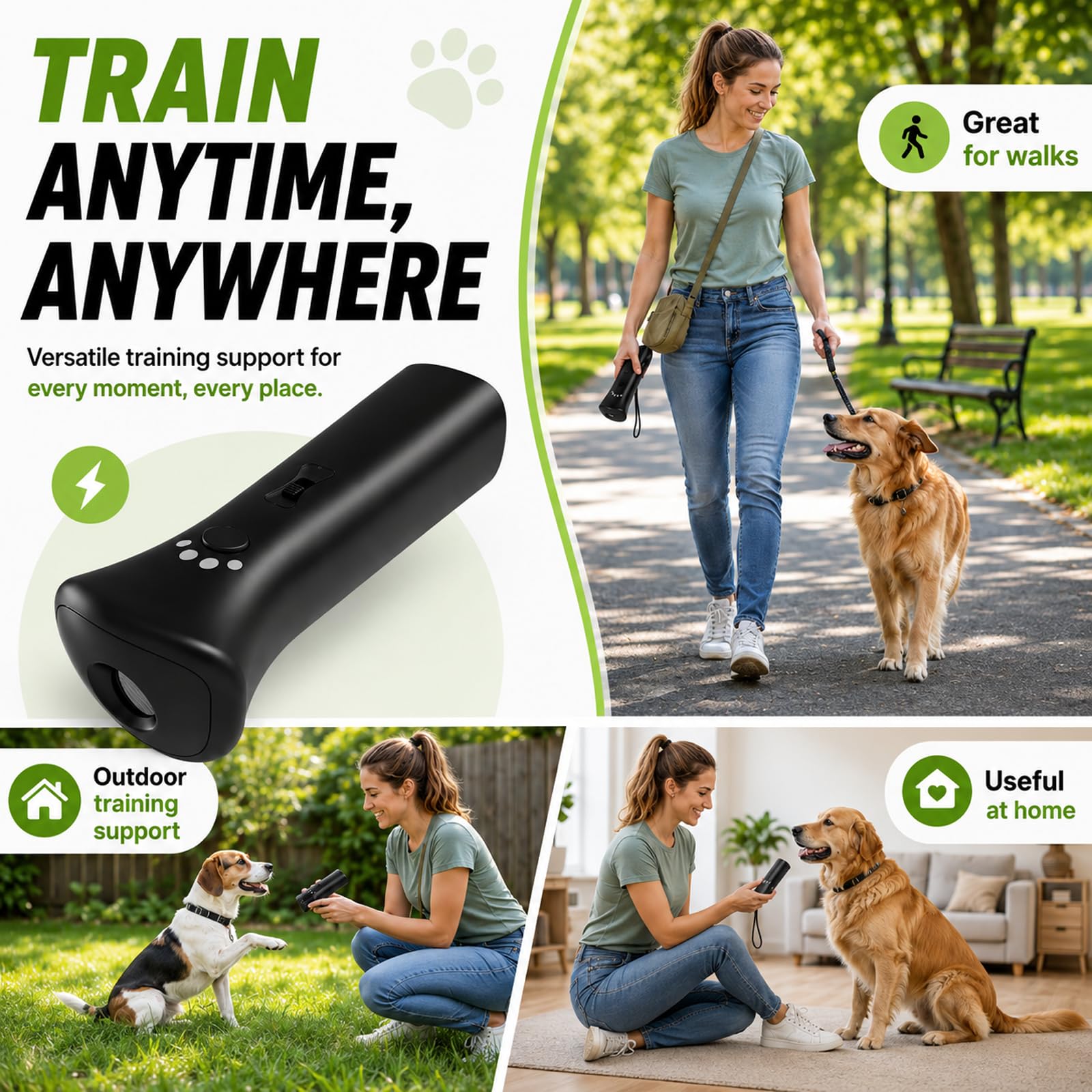 Trainer Ultrasonic For Dogs, Anti Barking Device For Dogs, 32 Ft Range Barks No More, Dog Training Device Safe & Rechargeable For Indoor &Outdoor — foto 7