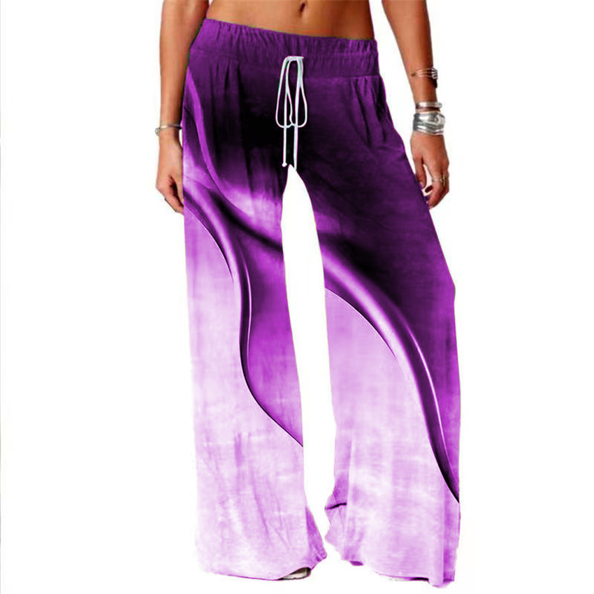 Fashion Women's Outdoor Casual Gradient Wide-leg Pants