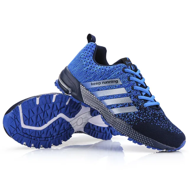Casual Breathable Fly Woven Mesh Sneakers Blue - Shop at LoveMi